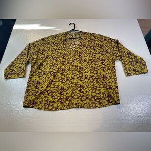 JODIFL Yellow and Purple Blouse